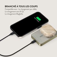 Burga Powerbank magnétique 5 000 mAh - MagSafe et Qi2 - Full Glam / Or