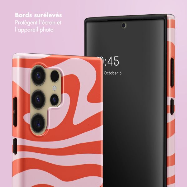 Selencia Coque arrière Vivid Samsung Galaxy S24 Ultra - Dream Swirl Pink