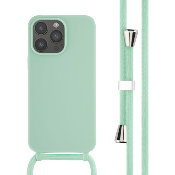 imoshion ﻿Coque en silicone avec cordon iPhone 14 Pro Max - Menthe verte