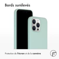 Accezz Coque Liquid Silicone avec MagSafe Apple iPhone 15 Pro Max - Sky Blue