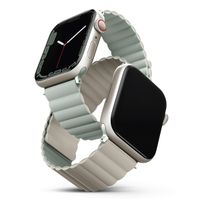 Uniq Bracelet double face Revix Apple Watch Series 1 á 10 / SE / Ultra (2) (44/45/46/49 mm) - Sauge/Beige