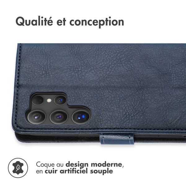 imoshion Étui de télephone portefeuille Samsung Galaxy S24 Ultra - Bleu foncé