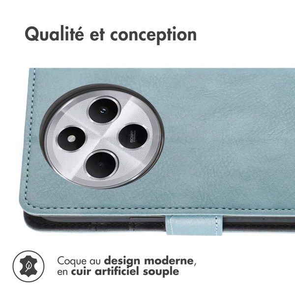 imoshion Étui de téléphone portefeuille Xiaomi Redmi 14C - Bleu clair