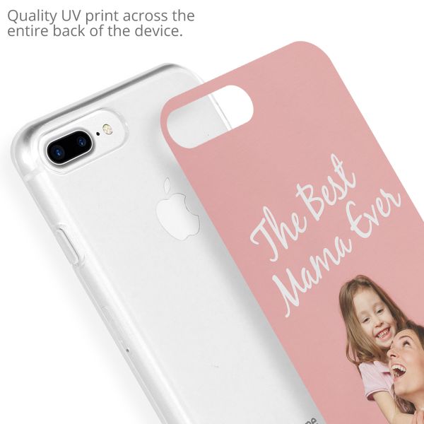 Concevez votre propre coque en gel Apple iPhone 8 Plus / 7 Plus - Transparent