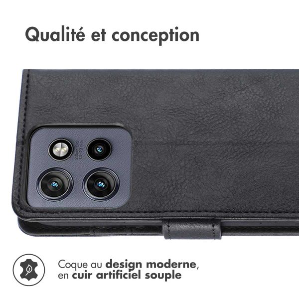 imoshion Étui de télephone portefeuille Motorola Thinkphone 25 / Motorola Edge 50 Neo / Edge 60 Neo - Noir