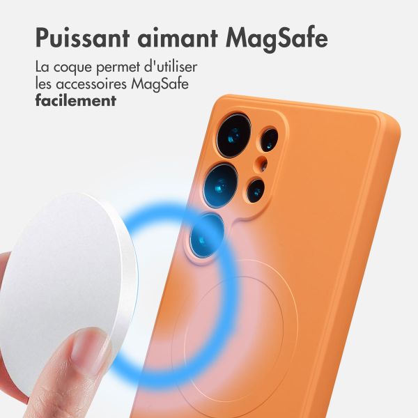 imoshion Coque Couleur avec MagSafe Samsung Galaxy S25 Ultra - Neon Orange