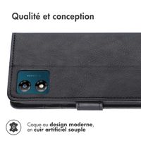 imoshion Étui de télephone portefeuille Motorola Moto E13 - Noir