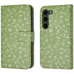 imoshion Étui de télephone portefeuille Design Samsung Galaxy S23 - Green Flowers