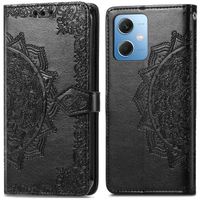 imoshion Etui de téléphone portefeuille Mandala Xiaomi Redmi Note 12 - Noir