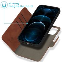 imoshion Etui de téléphone de type portefeuille 2-en-1 Apple iPhone 12 (Pro) - Brun