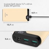 imoshion Batterie externe - 20.000 mAh - Quick Charge et Power Delivery - Jaune