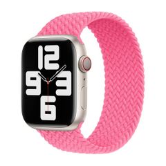 Apple Bracelet Solo tressé Apple Watch | 44/45/46/49 mm - Taille 11 - Flamingo