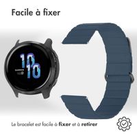 imoshion Bracelet en cuir magnétique  - Connexion universelle 22 mm - Bleu