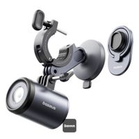 Baseus Support de Téléphone PrimeTrip avec Lampe de vélo - Magnétique - Universel - Cosmic Black