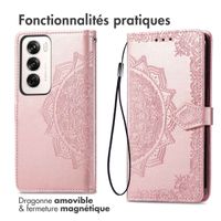 imoshion Etui de télephone Mandala Oppo Reno 12 Pro - Rose Doré