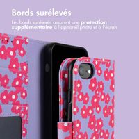 imoshion Étui de télephone portefeuille Design Apple iPhone 16e - Dusty Rose Blossoms