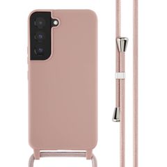 imoshion Coque en silicone avec cordon Samsung Galaxy S22 - Sand Pink
