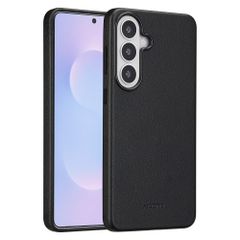 Accezz Coque arrière en cuir avec MagSafe Samsung Galaxy S26 Plus - Onyx Black