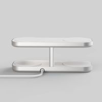 Zens Quattro Wireless Charger Pro 4 - Station de charge sans fil - Compatible Qi2 et MagSafe - Blanc