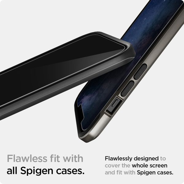 Spigen Protection d'écran en verre trempé GLAStR Privacy Applicator iPhone 12 Mini