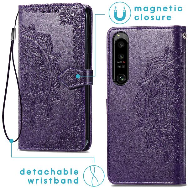 imoshion Etui de télephone Mandala Sony Xperia 1 IV - Violet