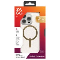 ZAGG Coque Milan Snap avec MagSafe iPhone 16 Pro - Gold Glitter