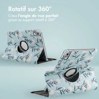 imoshion Coque tablette Design rotatif à 360° Lenovo Tab M10 5G - Flowers