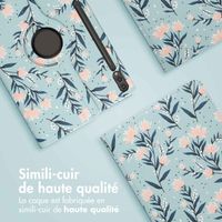 imoshion Coque Design rotatif à 360° Samsung Galaxy Tab S10 Ultra / Tab S9 Ultra - Flowers