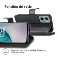 imoshion Étui de télephone portefeuille Motorola Moto G05 / E15 - Noir