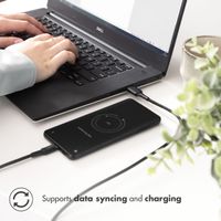 imoshion Câble USB-C vers USB - Textile tressé - 3 mètres - Noir