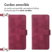 imoshion Etui de téléphone portefeuille avec cordon Samsung Galaxy A14 (5G/4G) - Rouge