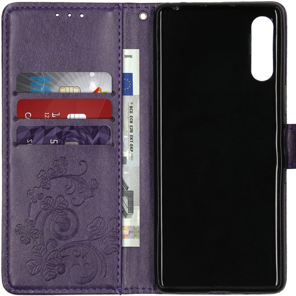 Etui de téléphone Fleurs de Trèfle Sony Xperia L4