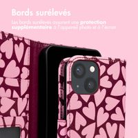 imoshion Étui de télephone portefeuille Design Apple iPhone 15 - Hearty Blush