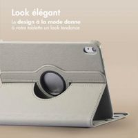 imoshion Coque tablette rotatif à 360° Apple iPad 11 (2025) 11 pouces A16 / iPad 10 (2022) 10.9 pouces - Gris