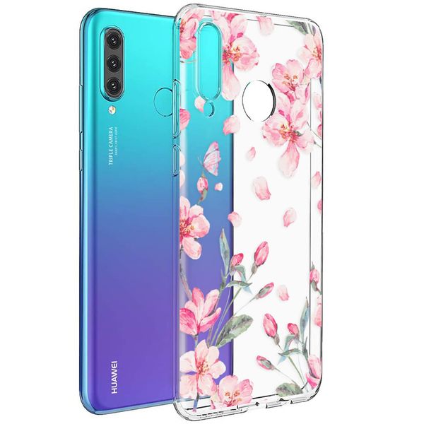 imoshion Coque Design Huawei P30 Lite - Fleur - Rose