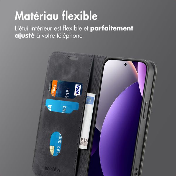 imoshion Étui de téléphone portefeuille Slim Xiaomi Redmi Note 15 Pro (5G) - Noir