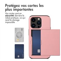 imoshion Coque arrière avec porte-cartes Apple iPhone 15 Pro - Rose Doré