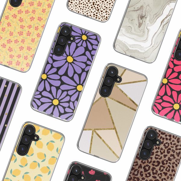 imoshion Coque Design Samsung Galaxy S24 FE - Tropical Violet Flowers Connect