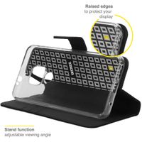 Accezz Étui de télephone Wallet Motorola Moto E7 Plus / G9 Play - Noir