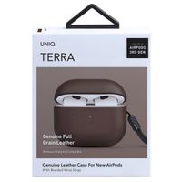 Uniq Coque en cuir véritable Terra Apple AirPods 3 (2021) - Toffee Brown