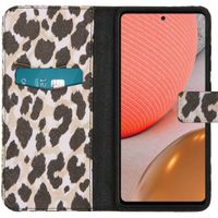 imoshion Coque silicone design Galaxy A72 - Golden Leopard