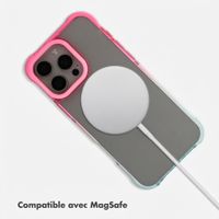 Selencia Coque arrière MagSafe Gradient Apple iPhone 16 Pro Max - Rose / Bleu