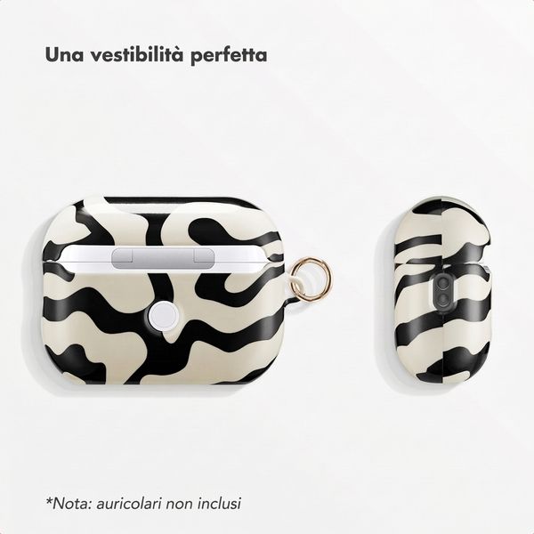 Selencia Coque Vivid  Apple AirPods Pro 2 - Art Wave Black