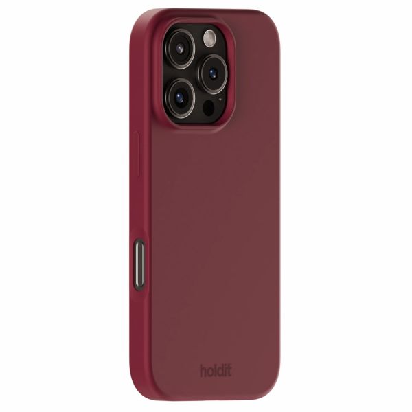 Holdit Coque Silicone iPhone 16 Pro - Red Velvet