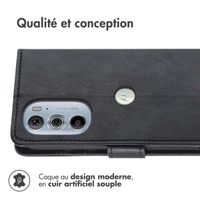 imoshion Étui de téléphone portefeuille Motorola Edge 30 Pro / Edge Plus (2022) - Noir