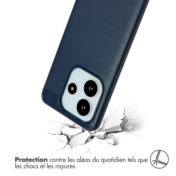 imoshion Coque Brushed Xiaomi Redmi Note 14 (4G) - Bleu foncé