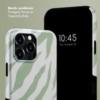 Selencia Coque arrière Vivid avec MagSafe Apple iPhone 16 Pro Max - Colorful Zebra Sage Green