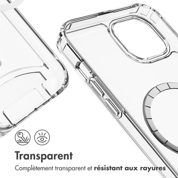 imoshion Coque MagSafe avec cordon amovible iPhone 15 - Transparent