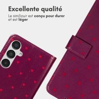 imoshion Étui de télephone portefeuille Design Samsung Galaxy A16 - Crush Check Coral Dust