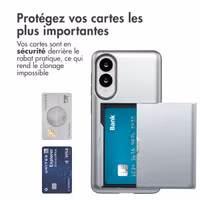 imoshion Coque arrière avec porte-cartes Samsung Galaxy S25 Edge - Gris